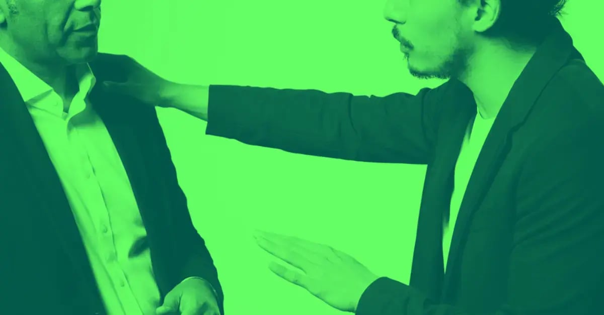 Two men being inclusive