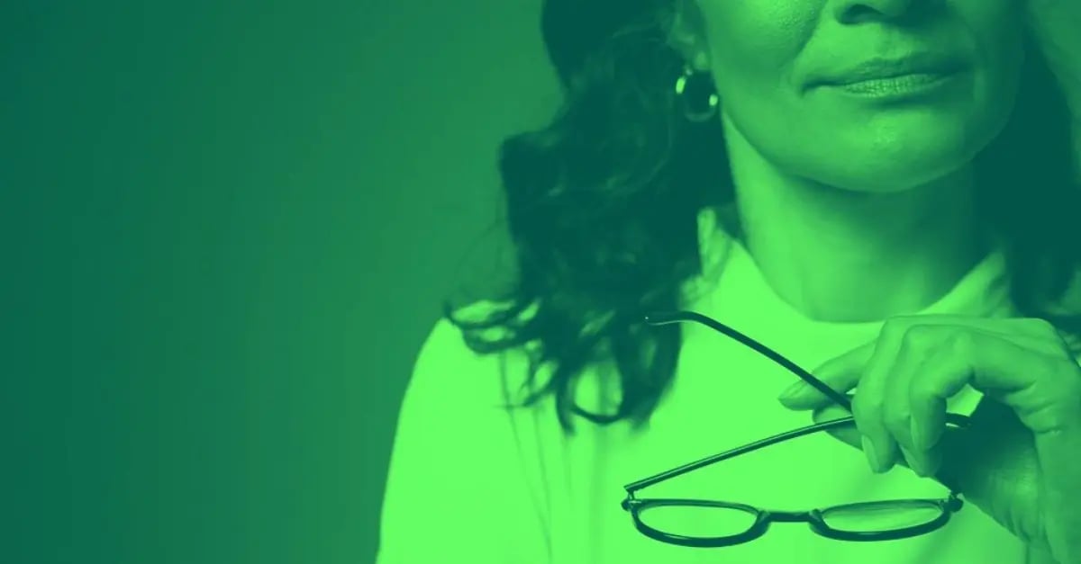 A woman thinking about continuous learning