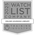 2025 watch list company badge from Training Industry